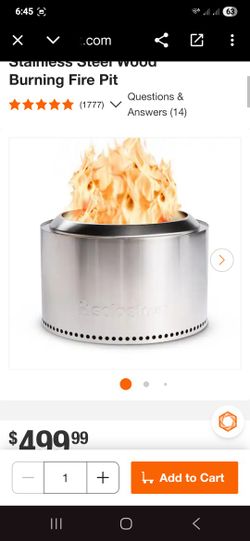 Solo Stove
Stainless Steel Wood Burning Fire Pit