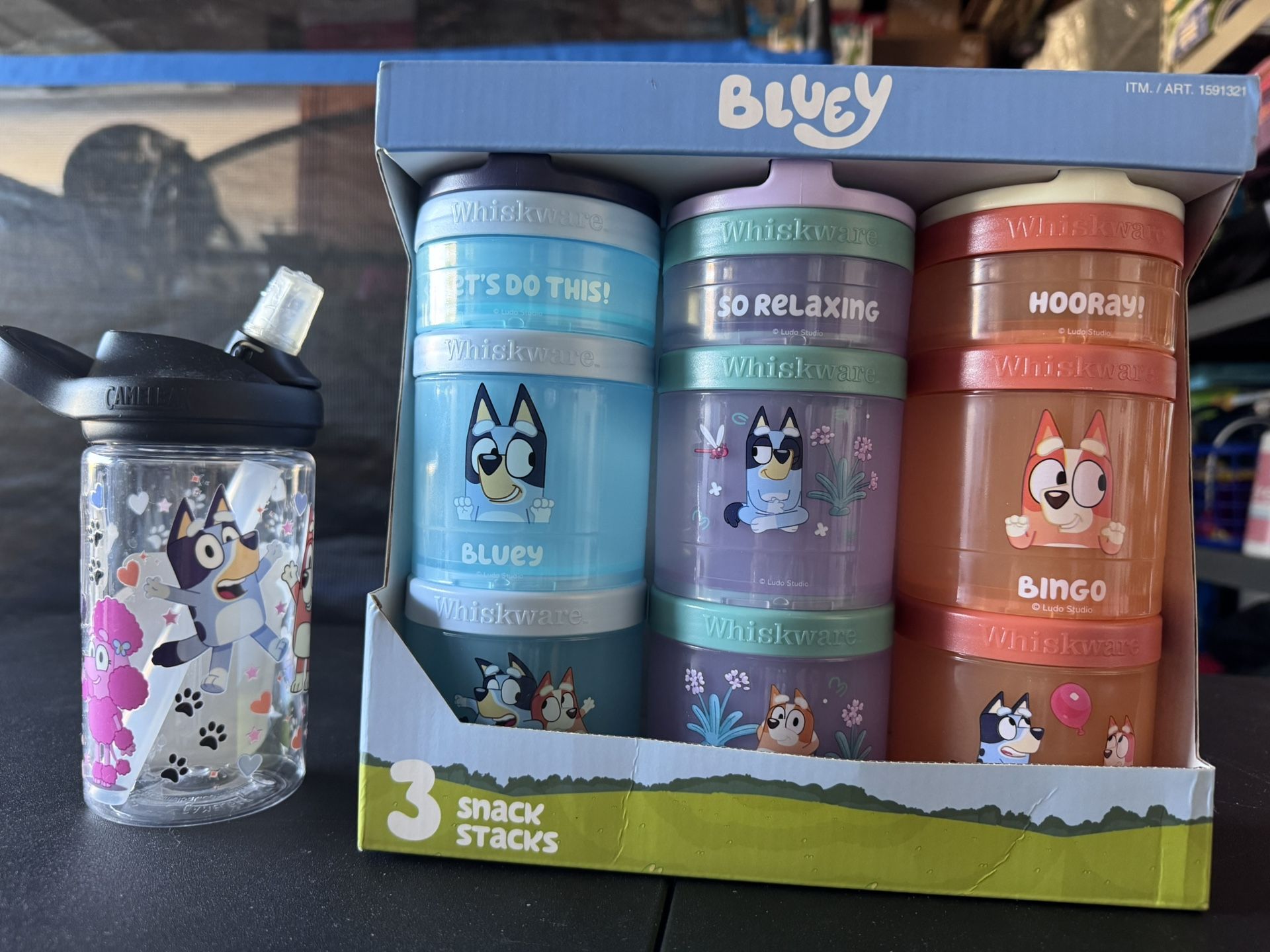 Bluey Snack Cups And Sippy Cup 