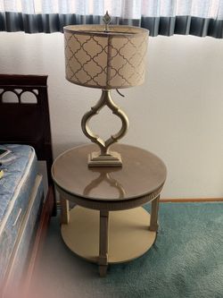 Vintage ivory side table