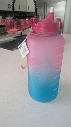 New Goal Water Jug With Strap Pink