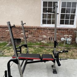 GOLDS GYM SQUAT RACK AND BENCH for Sale in Fullerton CA OfferUp