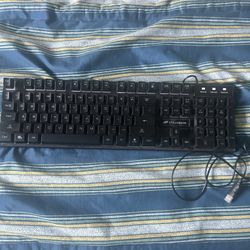 Rainbow LED Gaming PC Keyboard 