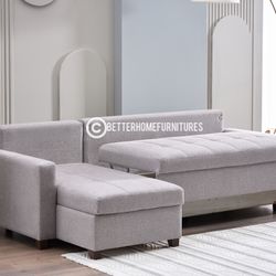 Brand New Sleeper Sectional With Storage- Buy Now Pay Later