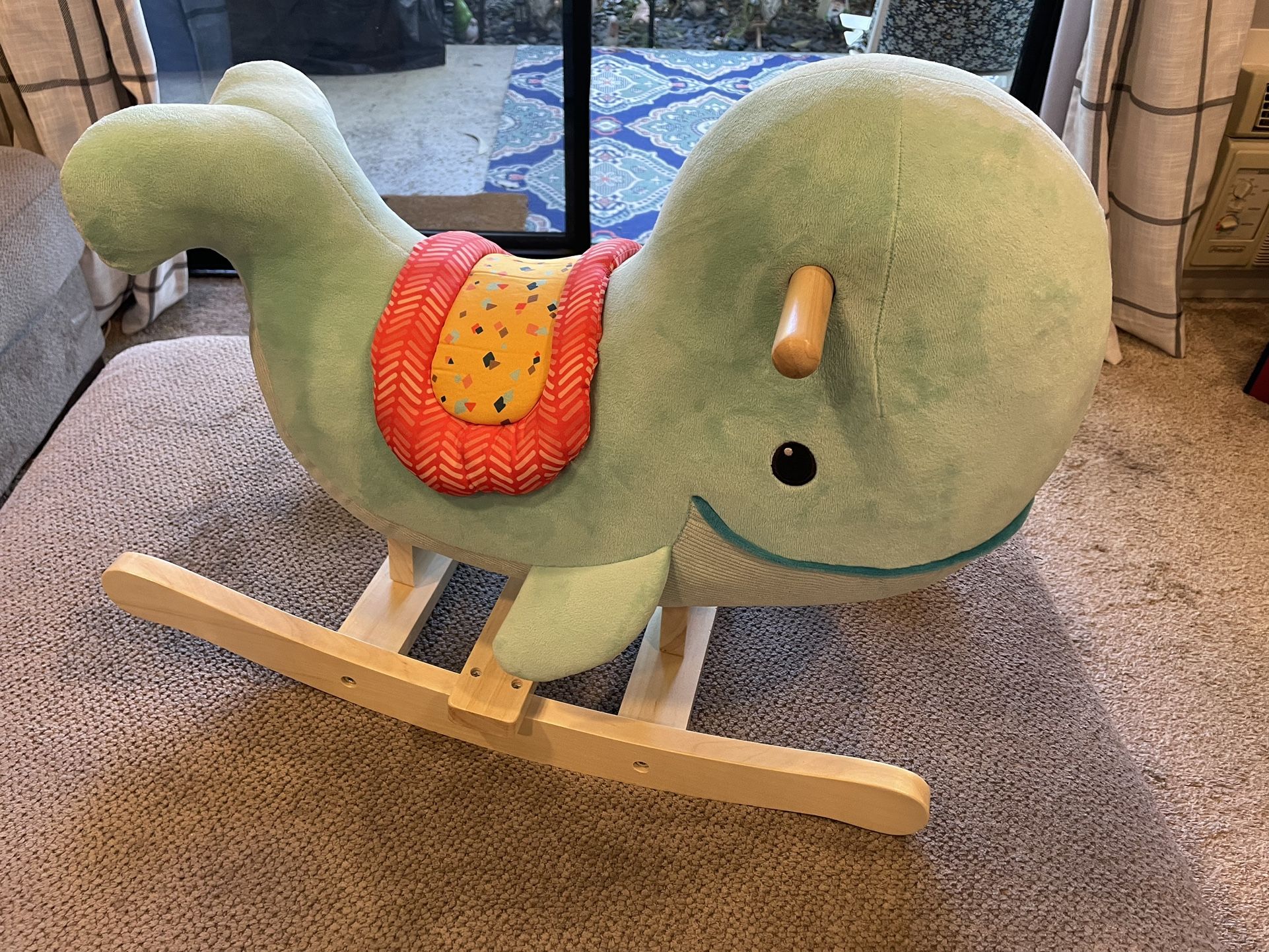 Wooden Whale Rocker