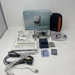 Canon PowerShot Digital ELPH SD850 Digital Camera W/ Case, Sd Cards, Cables,box