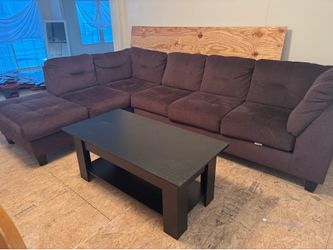 Chocolate 2 Piece Sectional Sofa
