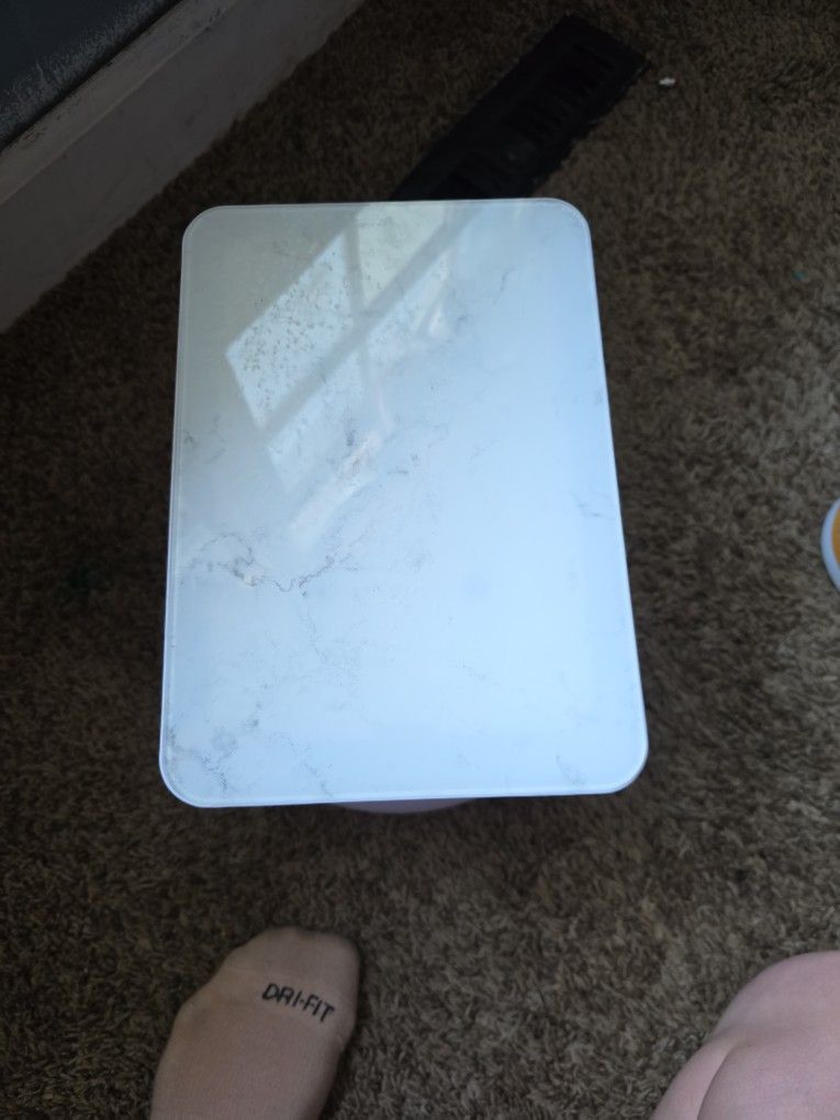 Marble mini fridge