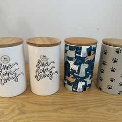 Dog treat jars