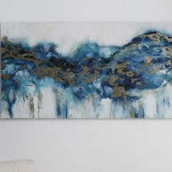 Wall Abstract (canvas)With Vibrant Colors Dimensions Are 30 X 60