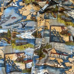 Mens Alaska Silk Shirt Vintage 