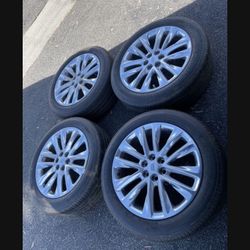 4 — 235/55r20 6x120 6x4.72 Stock Cadillac Xt5 Xt6 SRX GMC canyon Colorado BLAZER wheels Rims Good 80% Michelin Tires!