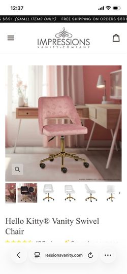 Hello Kitty Vanity Swivel Chair