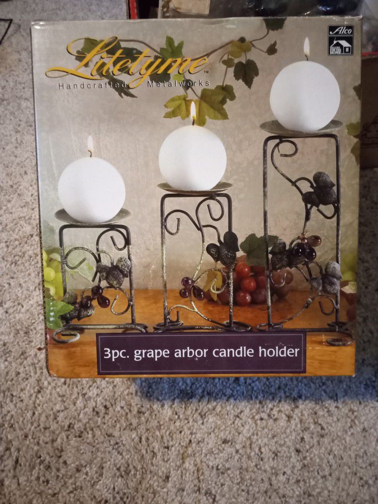 3 Piece Candle Holder
