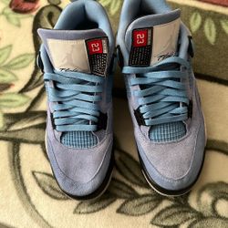 Air Jordan 4 Retro University Blue/Black/Grey/White Size 10