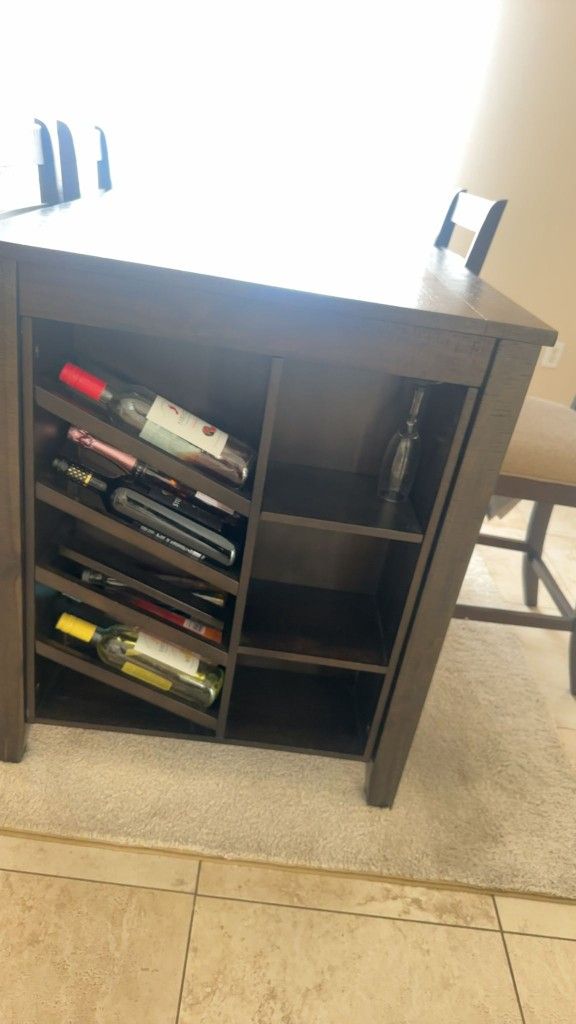 Dinning Table With Wine Storage