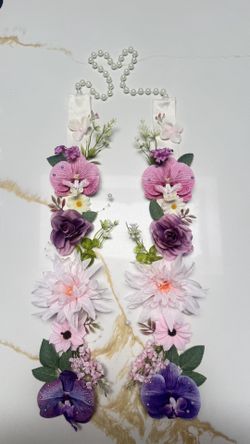Floral graduation neck sash
