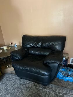 Black Leather Sofa