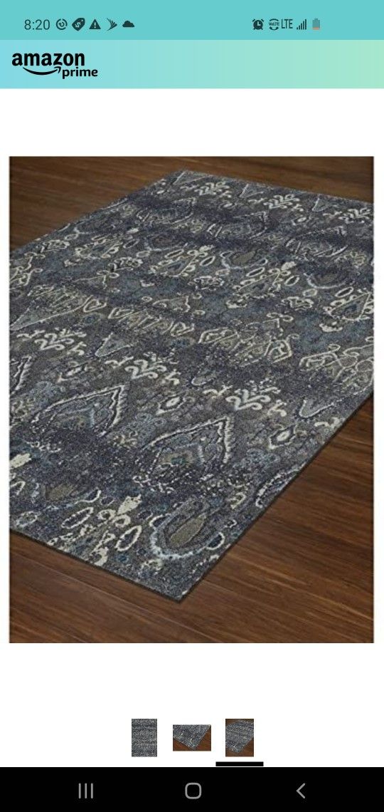 $250 DALYN RUG COMPANY GENOA PEWTER AREA RUG SIZE: 7'10 ×10'7 FT 