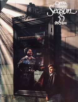 Theatre Souvenir Program from Opera Memphis Season 35 (1990-1991). ‪DON GIOVANNI.  By Wolfgang Amadeus Mozart. ‬