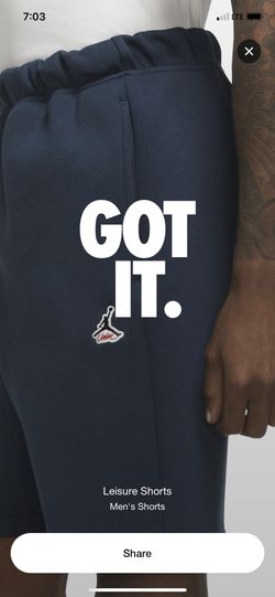 Jordan union shorts navy blue size L