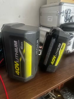 Ryobi 40V Lithium Battery Lot of 2