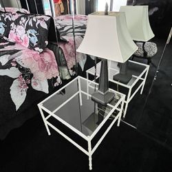 Glass Night Stand Table