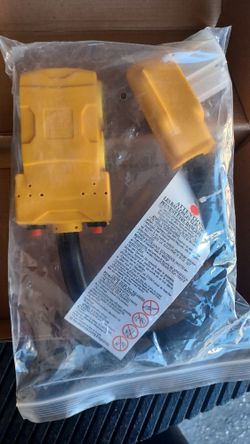 MECMO Dryer 4-Prong 30 AMP to 20 Amp 110V Dryer Distribution Adapter, NEMA 14-30P to 4X 5-15R 5-20R Dryer Wall Socket 4 Prong to Four T-Blade Househol