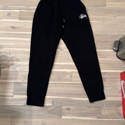 Stussy Black 100% Cotton Sweatpants
