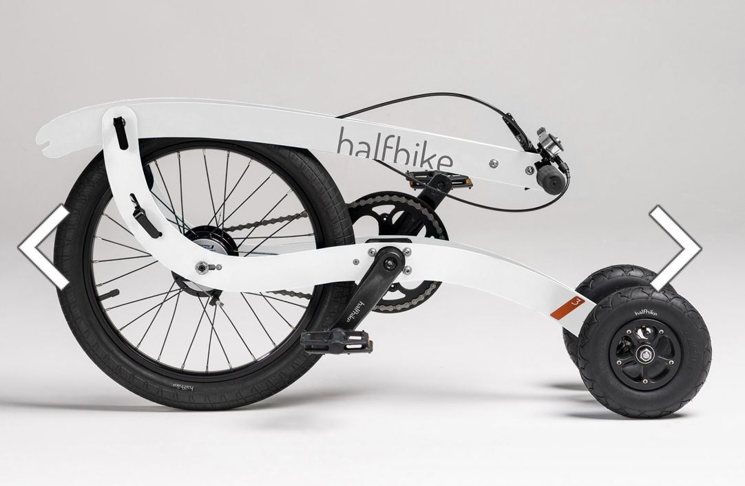 Halfbike 3　ハーフバイク3　ホワイト Halfbike | The compact and light stand up bike, anywhere