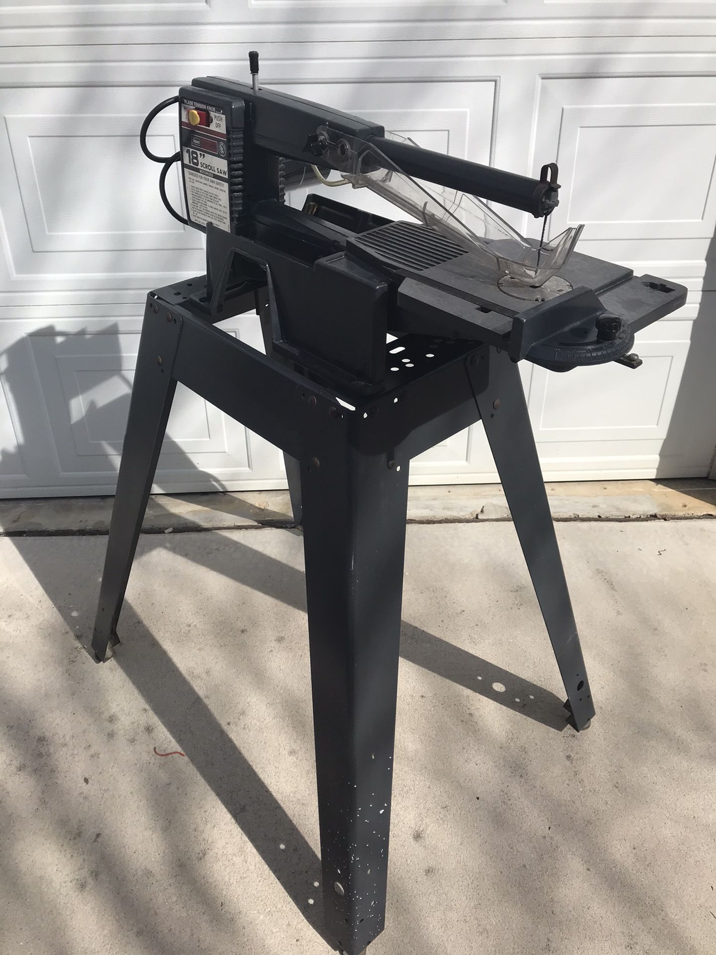 Sears 18” Scroll Saw 120v with Stand Extra Blades