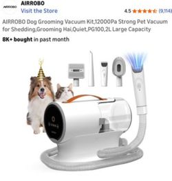 Dog grooming vacuum kit