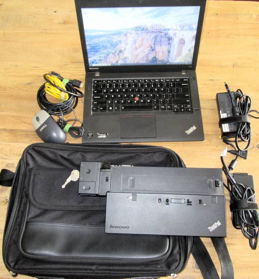 Lenovo T440 Thinkpad Laptop with Docking station and carry case