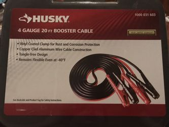 Husky 20 ft. 4-Gauge Booster Cables