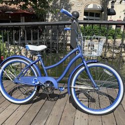 New Beautiful Periwinkle 🌸 Beach Cruiser Petite Ladies Women’s Girls Bike Bicycle