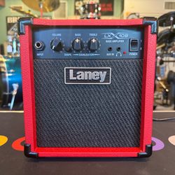 Laney LX10B Red 10 Watt Electric Bass Practice Amplifier NEW!