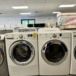 LG Electric Washer Dryer Set Stackable used as new both Works Perfectly 1216 Hartford Turnpike Vernon CT 