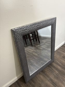 Gray Living Space Mirror