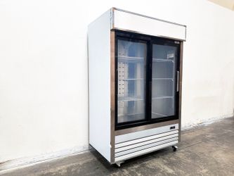 NSF 54 inches Two Slide glass Door Refrigerator AKRG-13781