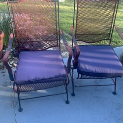 Wrought Iron Lawn Chairs