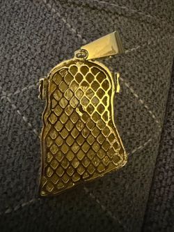Gold-Tone Pistol Grip Pendant