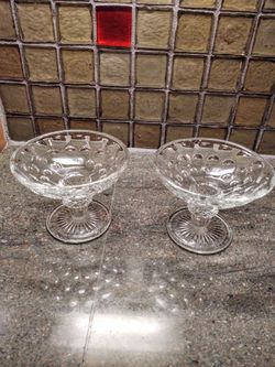 Mid Century Imperial Glass Candlestick Holders