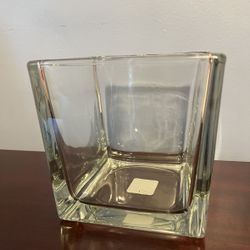 25 Square Glass Vases/candleholders 6x6x6