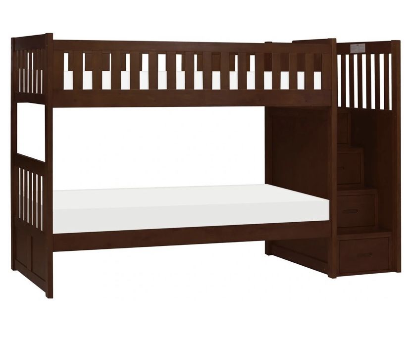 Twin Over Twin Bunk Beds/ Mattresses Included