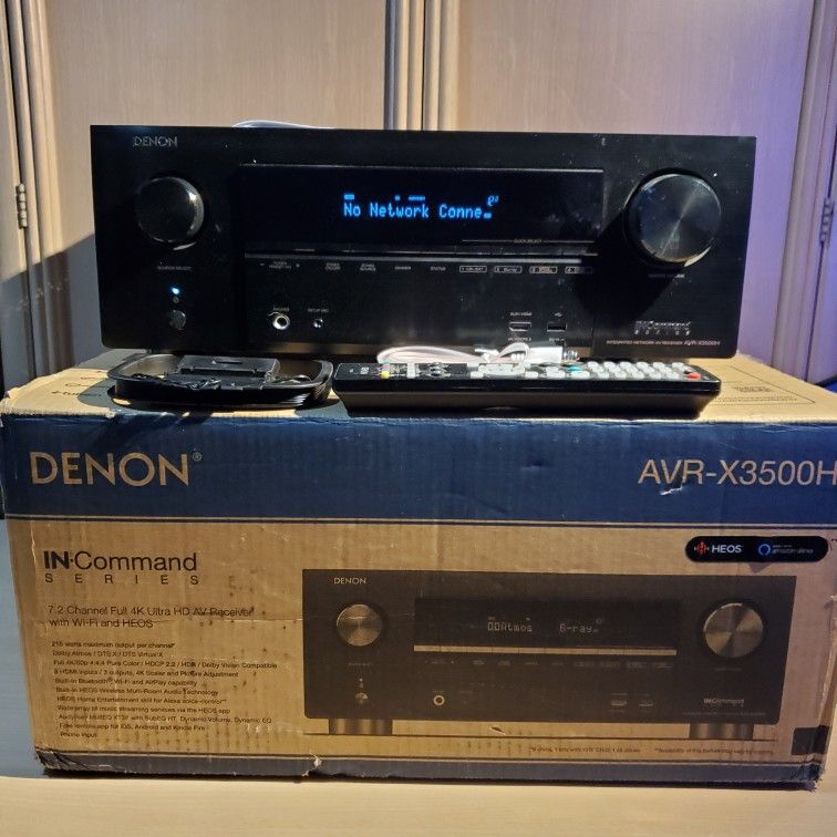 Denon Bluetooth WI FI Heos AVR X3500H Channel Full 4K Ultra HD