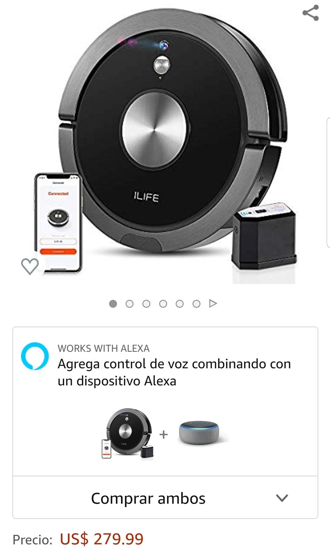 Robotic vacuum cleaner ilife A9