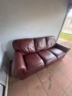 Leather couch
