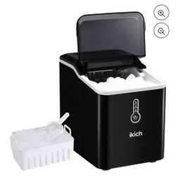 Portable Ice Maker Machine for Countertop, Self Cleaning, 26lbs/Day, LED Indicator Lights
