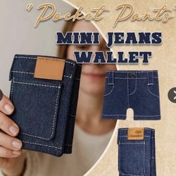 Mini Denim Wallet 