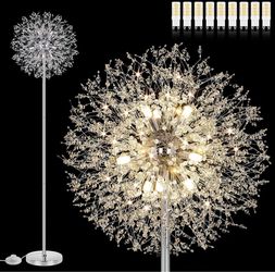 Crystal floor lamp