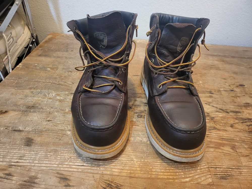 RedWings 6inch Irish Setter Safety Toe Boots Mens Size 10